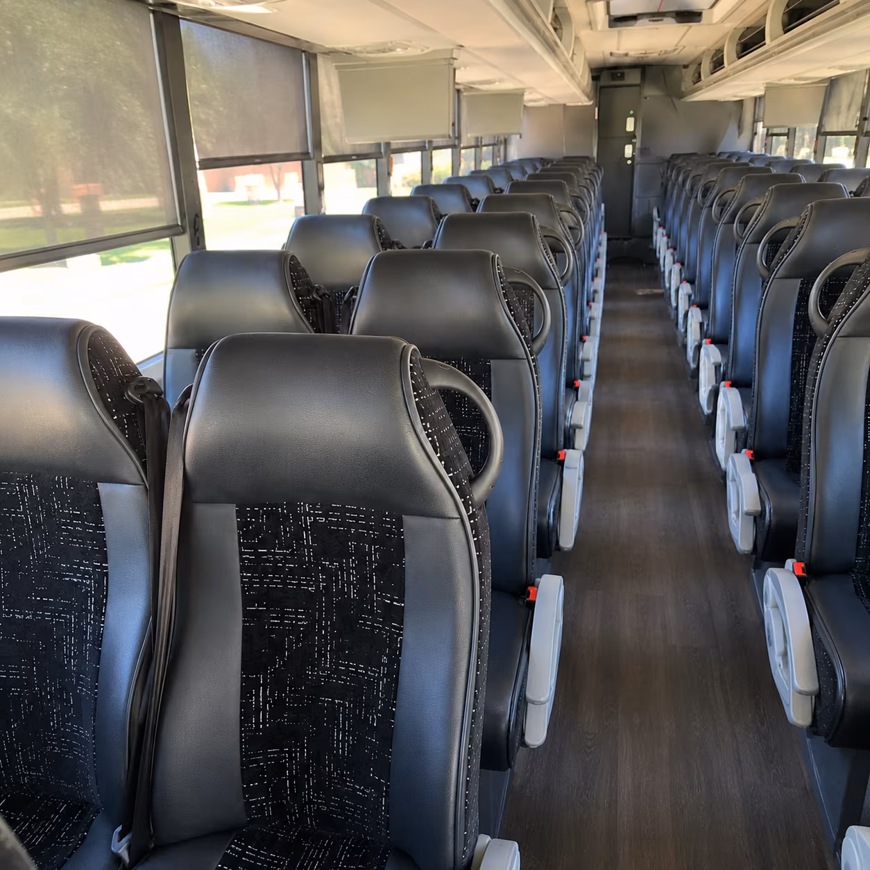 round rock charter bus interior